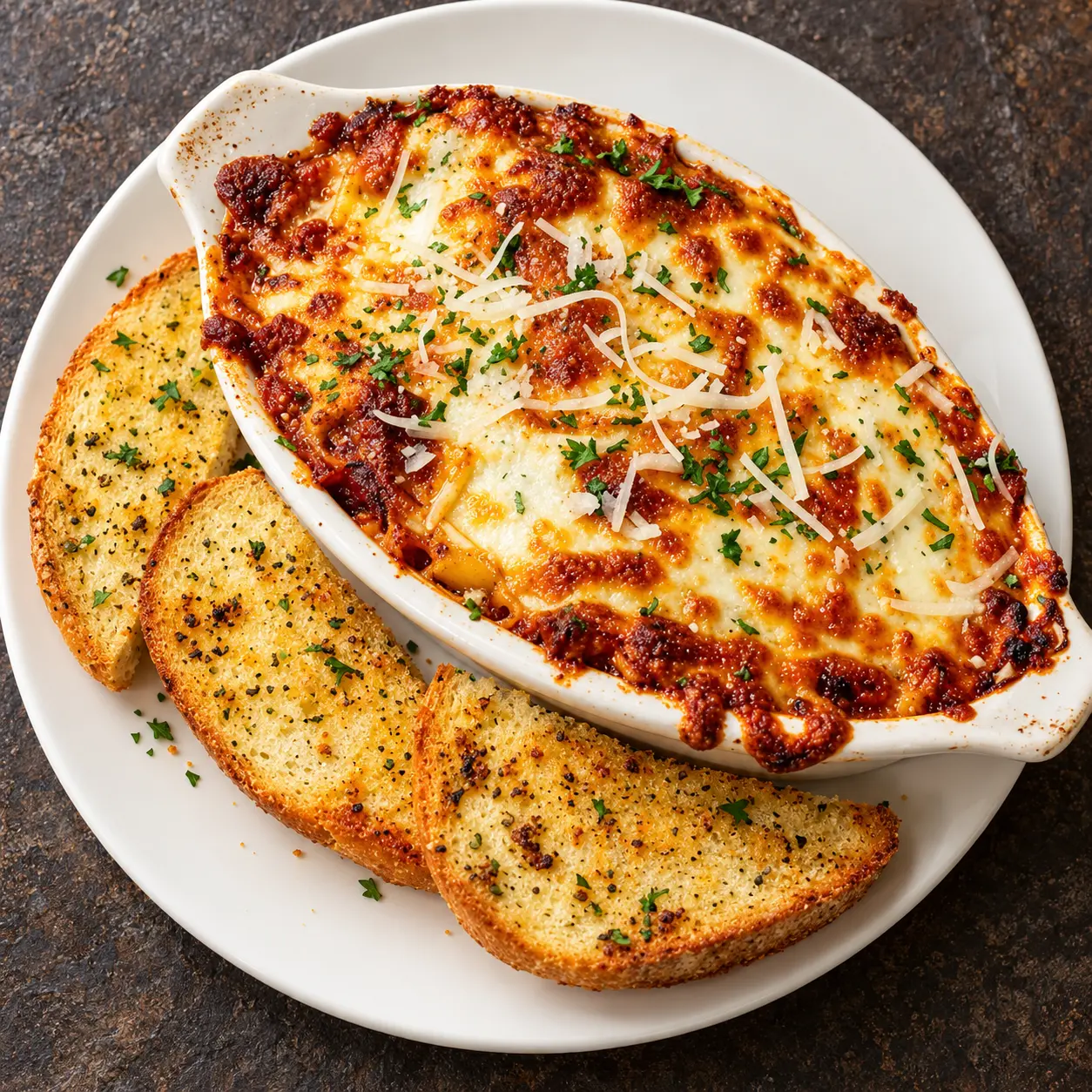 Lasagna at D Jay's Restaurant in Winnipeg, MB